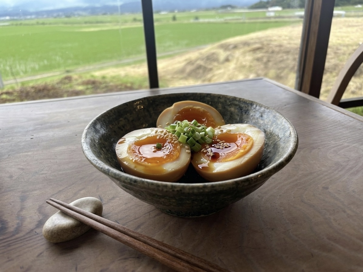 燻製めんつゆの半熟煮卵